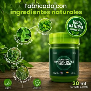 Inhalador Nasal Tailandés Hong-Thai.