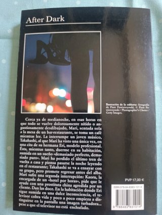 After dark, primera edición