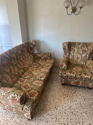 Conjunto Sofá 3 Plazas + 2 Sillones Orejeros