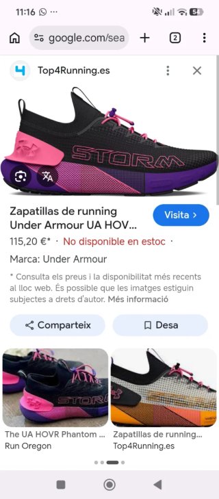 Zapatillas Under Armour Storm Negras y Rosas