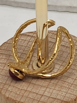 Anillo Acero Quirúrgico Chapado Oro