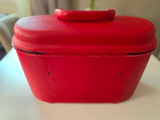 Neceser de viaje Samsonite rojo