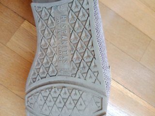Zapatos planos verano mujer beige/gris