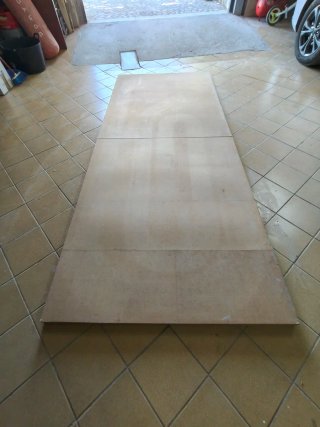 Tablero plegable de madera
