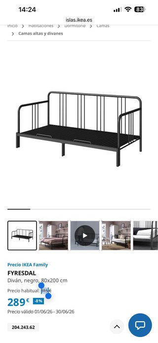 Cama Ikea extensible + colchon