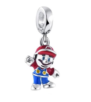 Charm Plata 925 Mario Bros Compatible Pulsera