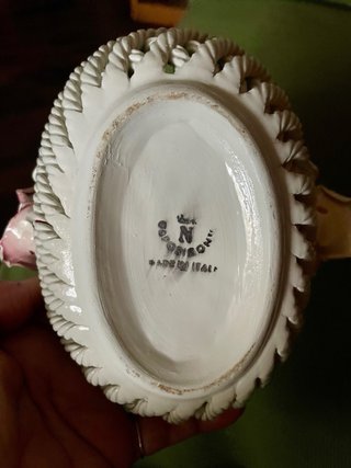Vaso e cestino vintage Capodimonte originali