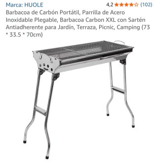 Barbacoa Portátil Plegable