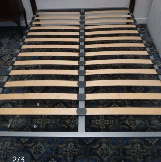 Somier de láminas metálico y madera