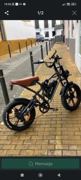 BICICLETA ELECTRICA FAT BIKE  NEGRA TOPE DE GAMA