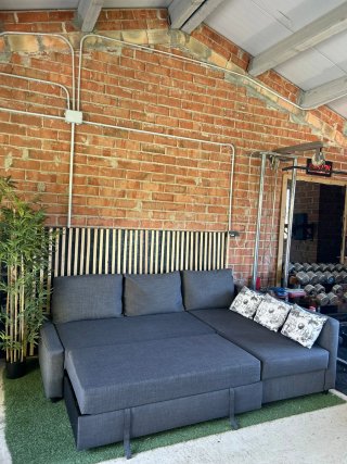 SOFA CAMA IKEA FRIHETEN GRIS LIMPIO