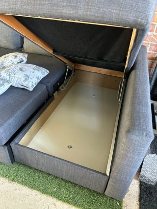 SOFA CAMA IKEA FRIHETEN GRIS LIMPIO