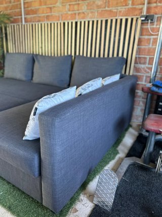 SOFA CAMA IKEA FRIHETEN GRIS LIMPIO