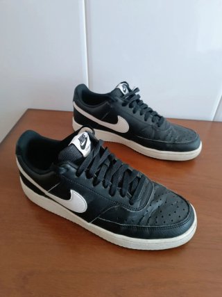 Zapatillas Nike Court Vision Negro Blanco