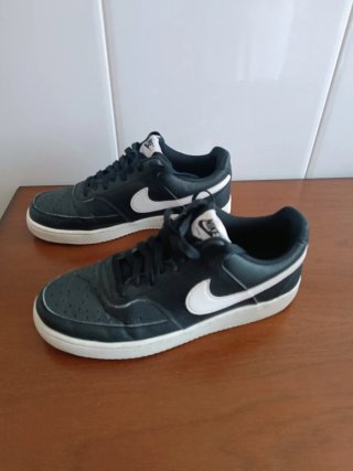Zapatillas Nike Court Vision Negro Blanco