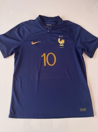 Camiseta Nike Francia 2022 Mbappe 10 Talla L azul