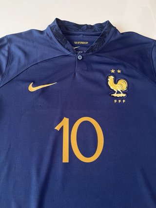 Camiseta Nike Francia 2022 Mbappe 10 Talla L azul
