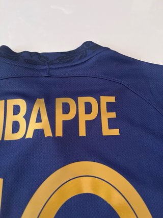Camiseta Nike Francia 2022 Mbappe 10 Talla L azul