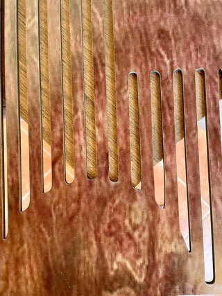 Set 3 Decorazioni Murali Legno Marrone