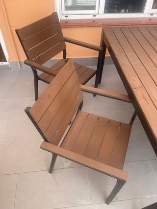 Mesa y 4 sillas exterior Ikea