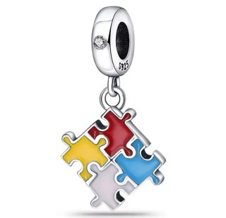 Charm Plata 925 Puzzle Compatible Pulsera Pandora