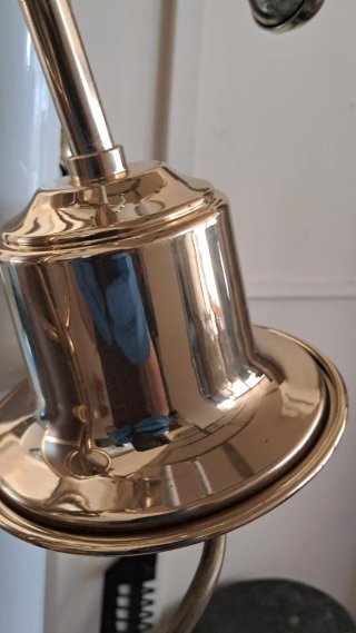 Lampadario vintage oro e bianco