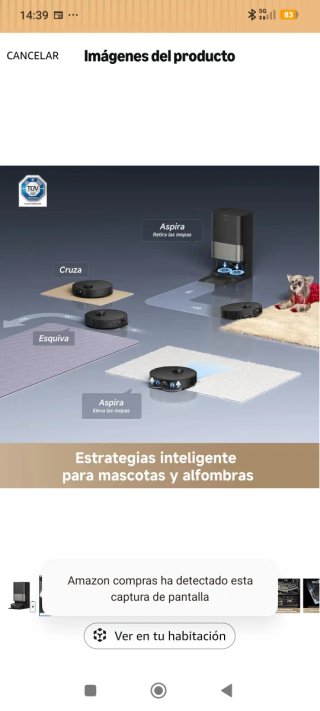 Robot aspirador y friegasuelos Dreame