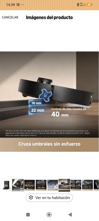 Robot aspirador y friegasuelos Dreame