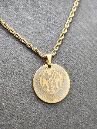 Medalla FC Barcelona Chapada en Oro