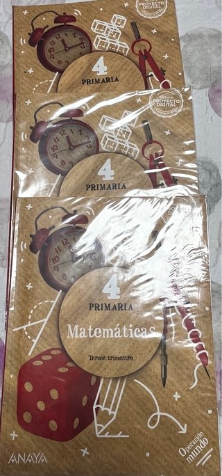 Libro Matemáticas 4º de primaria, Anaya