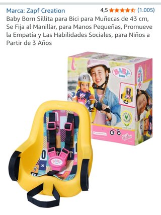 Silla para muñeca de bici