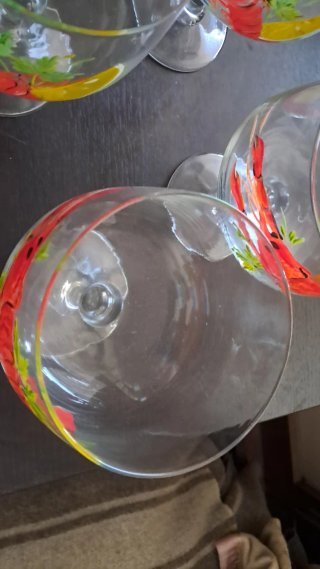 4 Bicchieri Cocktail Gamberi Rossi