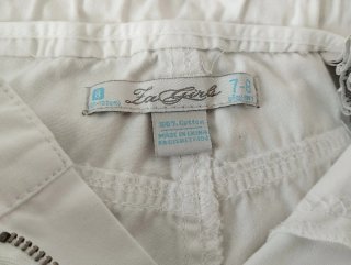 Pantalón blanco algodón 7/8 años de zagirls