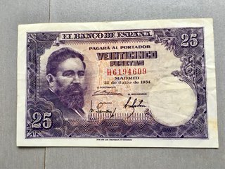 9 Billetes Antiguos Banco de España por 35€