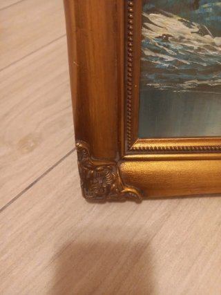 Quadro olio su tavola anni 70-80