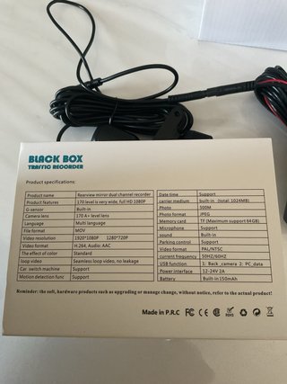 Registratore di Traffico Dual Camera Full HD