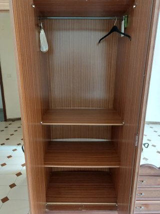 Armario de madera 6 puertas con espejos