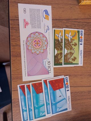 Lote entradas y billete Expo 92 Sevilla