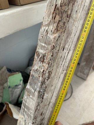 Viga de madera rústica