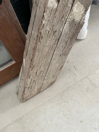 Viga de madera rústica