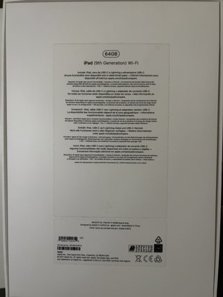 iPad 9a Gen Wi-Fi 64GB Argento