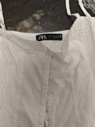 Vestido blanco Zara Talla S