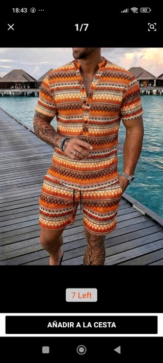Conjunto de hombre estampado