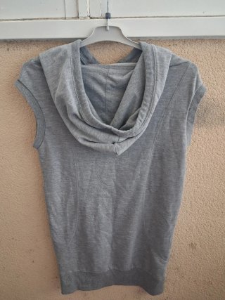 Vestido Sudadera Gris Sin Mangas