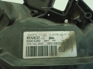 Faro der renault 22958525 260108250r, grand scenic