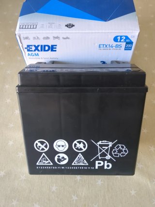 Batería Exide ETX14-BS AGM Moto