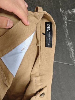 Falda Zara Talla XS Marrón y Azul