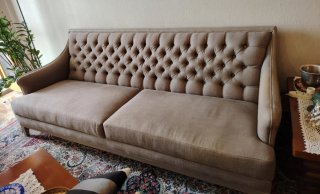 Divano Roche Bobois beige tessuto