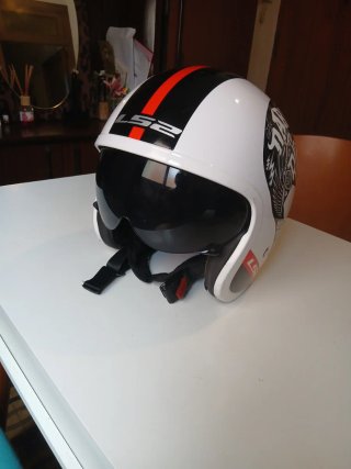 Casco jet moto LS2 OF599 Spitfire Inky Talla XXL