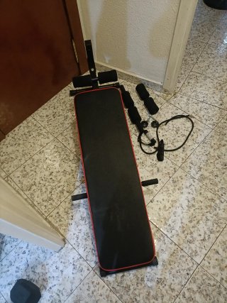 Lote Gimnasio Casa Mancuernas y Banco